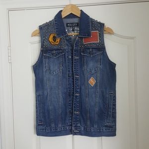 Kill city denim vest xs